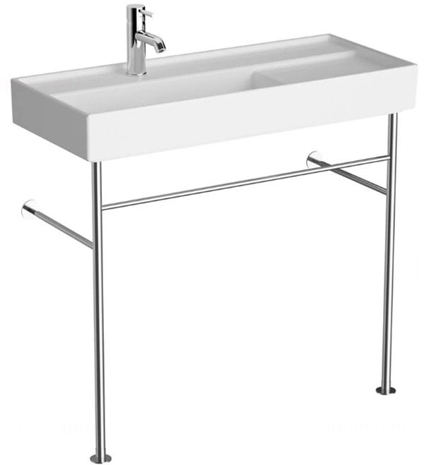 VitrA 7402B003-6277 ArchiPlan Metal Ayaklı Lavabo 90cm,Beyaz.